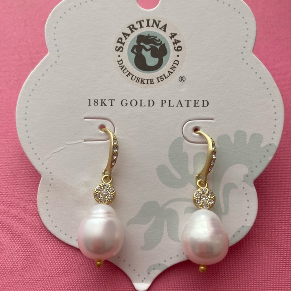 NWT Spartina 449 Sparkling Bauble Drop Earrings - Picture 3 of 5